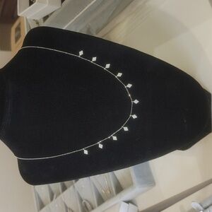 925 Sterling Silver Multi Diamond Shape Necklace